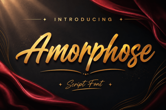 Amorphose: A Modern Script Font for Elegant Branding