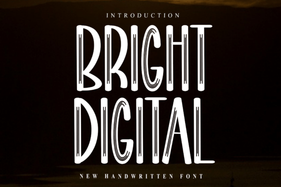Bright Digital: A Modern Handwritten Font for Web Design