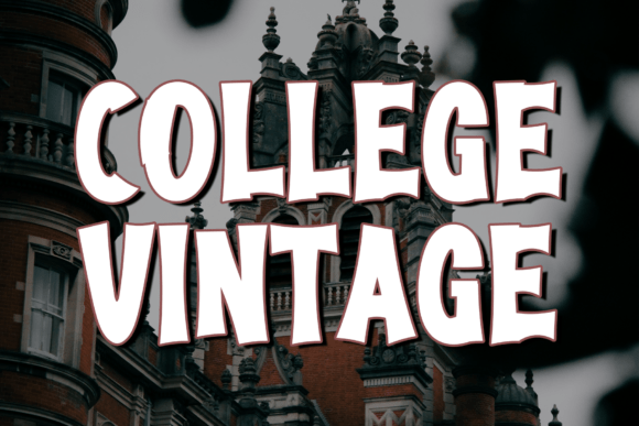College Vintage: A Sophisticated Script Font for Web Design