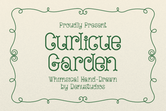Curlicue Garden: A Whimsical Typeface for Web Design