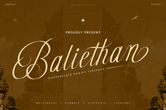 Discover Baliethan: A Script Font for Elegant Publishing