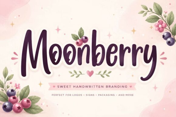 Discover Moonberry: A Charming Font for Creative Branding