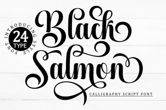 Discover the Elegance of Black Salmon Font for Your Next Design