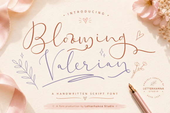 Elevate Your Brand with the Elegant Blooming Valerian Font