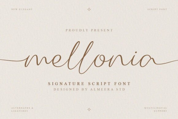 Enhance Your Brand with Mellonia: A Refined Script Font