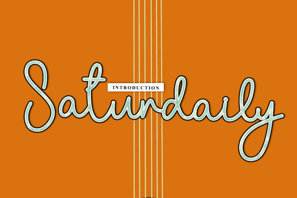 Enhance Your Brand with Saturdaily Font