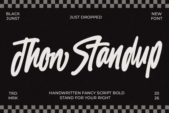 Enhance Your Craft with Jhon Standup Font