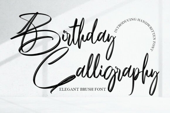 Enhance Your Web Design with Birthday Calligraphy Font