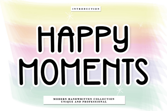 Happy Moments: A Rhythmic Script Font for Editorial Charm