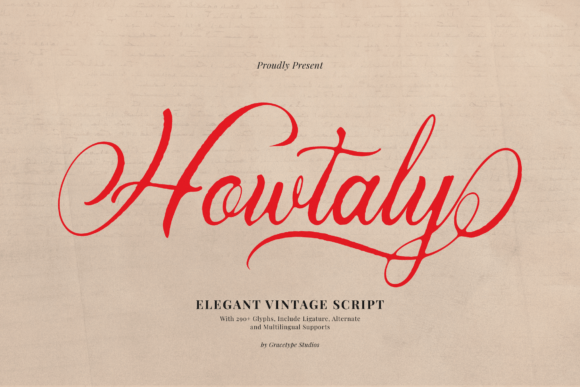 Howtaly: Elevate Your Editorial Design with a Premium Script Font