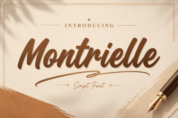 Montrielle: A Signature Script Font for Elegant Web Design