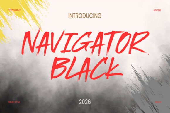 Nafigator Black: Elevate Your Brand with a Modern Handwritten Font