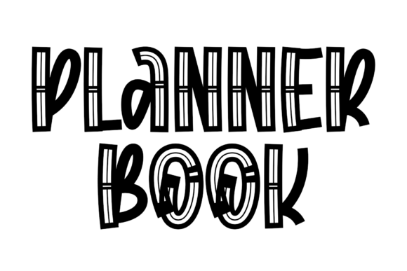 Planner Book: A Quirky Handwritten Display Font for Creative Projects