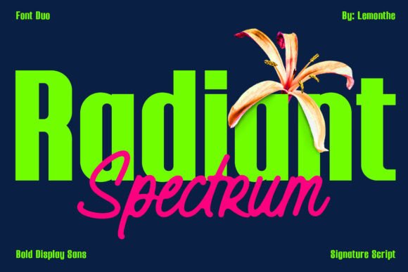 Radiant Spectrum: A Modern Font Duo for Web Design