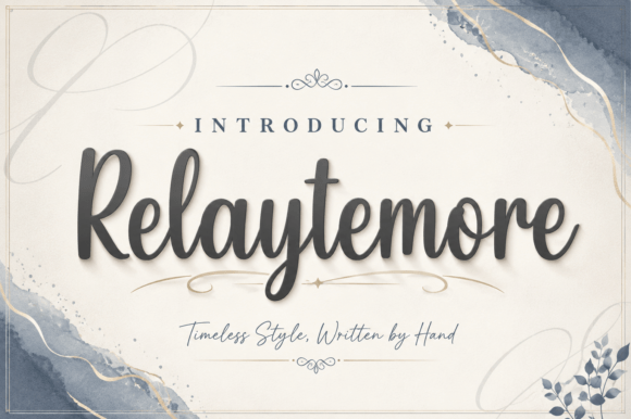 Relaytemore: A Font for Handmade Elegance