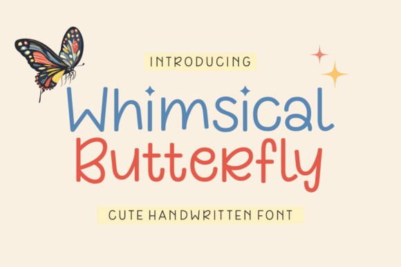 Whimsical Butterfly: A Dreamy Display Font for Creative Projects