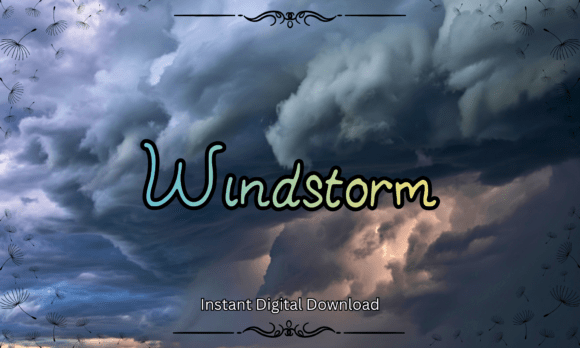 Windstorm: A Playful Handwritten Display Font for Web Design